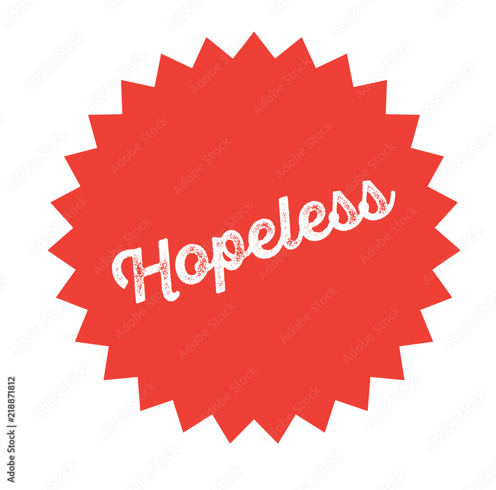 hopeless stamp on white hopeless stamp on white