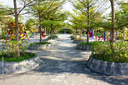 Pretty entrance way of park