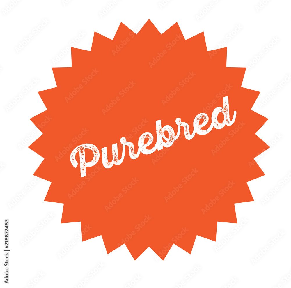 purebred stamp on white purebred stamp on white