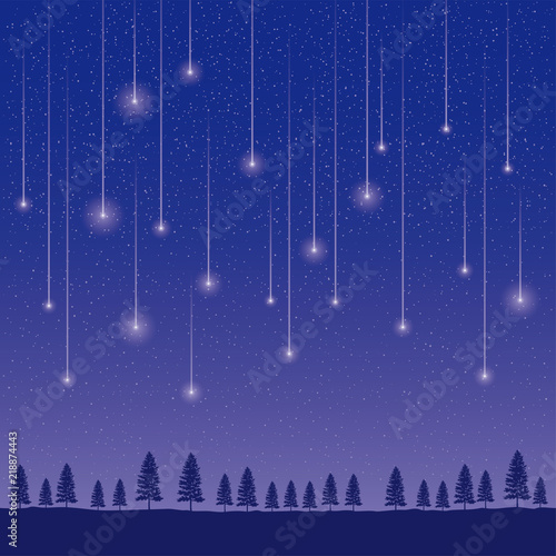 星降る夜
