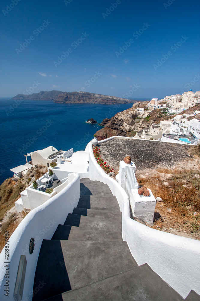 Obraz premium Santorini Grecja Wakacje na wyspie