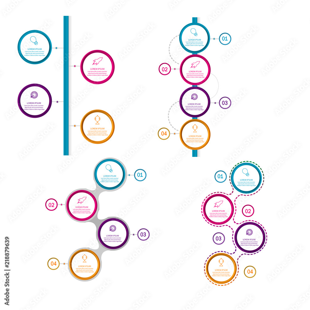 creative modern infographics template design vector creative modern infographics template design vector