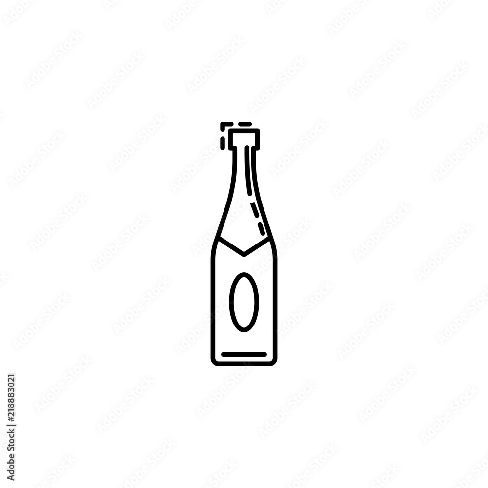 bottle of champagne dusk icon. Element of drinks and beverages icon for mobile concept and web apps. Thin line bottle of champagne icon can be used for web and mobile bottle of champagne dusk icon. Element of drinks and beverages icon for mobile concept and web apps. Thin line bottle of champagne icon can be used for web and mobile