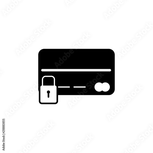 bank card lock icon. Element of simple icon. Premium quality graphic design icon. Signs and symbols collection icon for websites, web design, mobile app