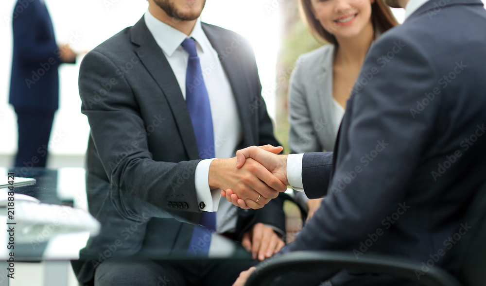 happy man introducing businesswoman to business partners happy man introducing businesswoman to business partners