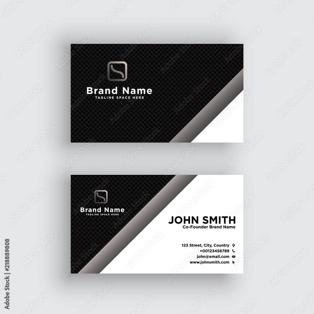Business card. Vector. Exclusive and Modern design Business card. Vector. Exclusive and Modern design