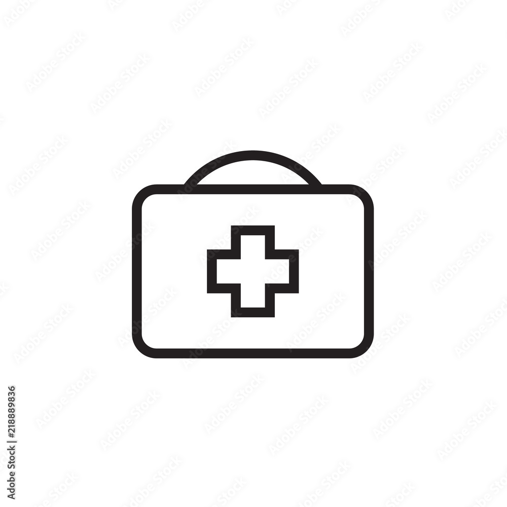 Medical box Icon Vector illustration, EPS10. Medical box Icon Vector illustration, EPS10.