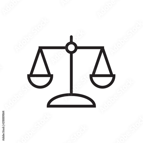 Law scale icon Vector illustration, EPS10.