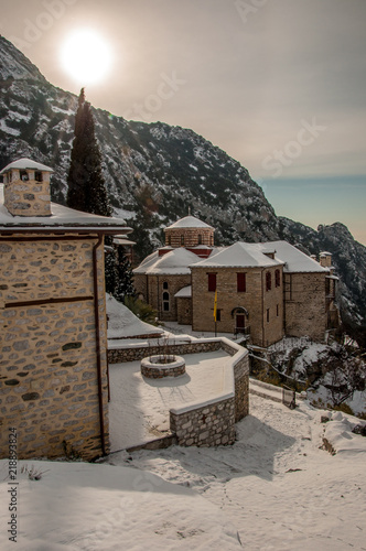 Winter in mount Athos