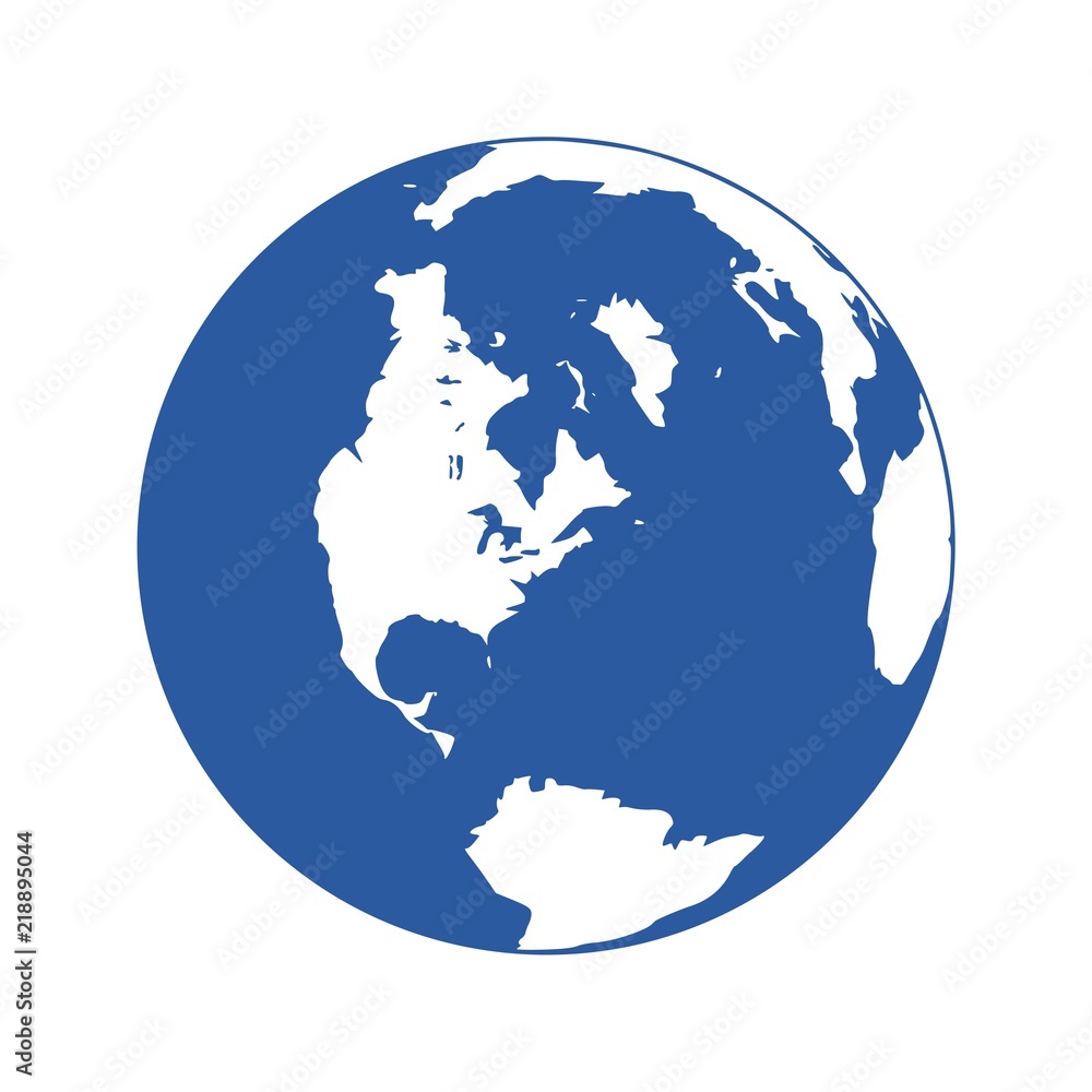 Fototapeta premium Vector logo globe, Earth icon, Earth logo