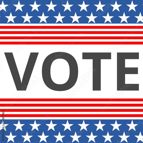 Vote American flag concept