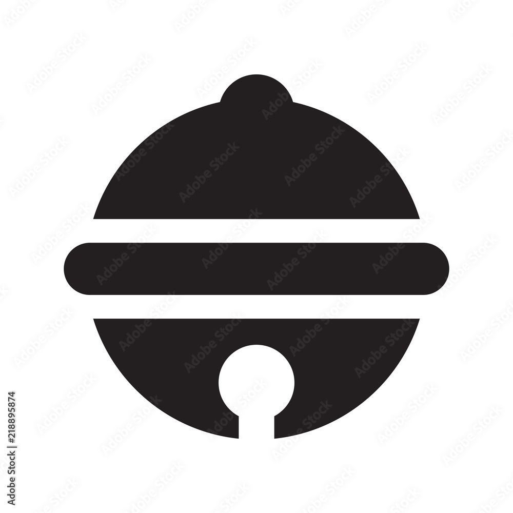 Fototapeta premium Bell vector ringing bell ball icon logo clip art illustration