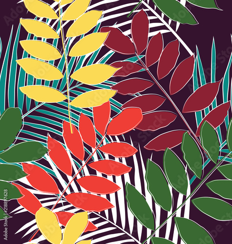 leaf seamless pattern3