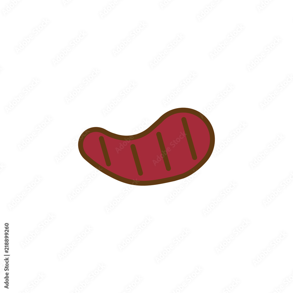 Meat Steak filled outline icon, line vector sign, linear colorful pictogram isolated on white. Beef steak symbol, logo illustration. Pixel perfect vector graphics Meat Steak filled outline icon, line vector sign, linear colorful pictogram isolated on white. Beef steak symbol, logo illustration. Pixel perfect vector graphics