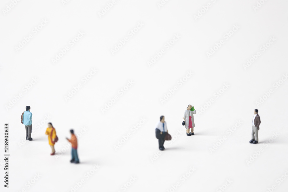 crowd of miniature people in the city crowd of miniature people in the city