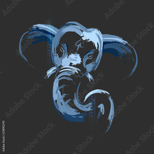 Lord Ganpati background for Ganesh Chaturthi festival of India