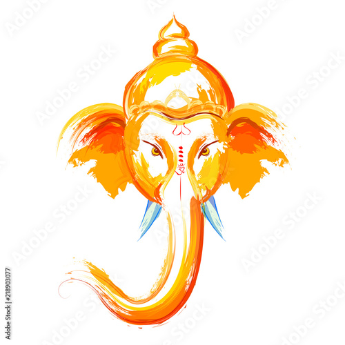 Lord Ganpati background for Ganesh Chaturthi festival of India
