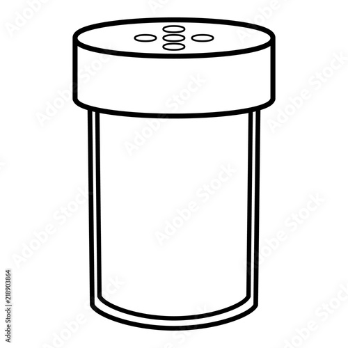 Salt shaker icon. Outline illustration of salt shaker vector icon for web design isolated on white background