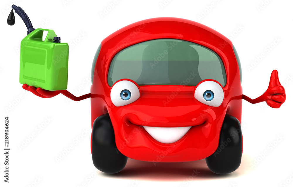 Fun car - 3D Illustration Fun car - 3D Illustration
