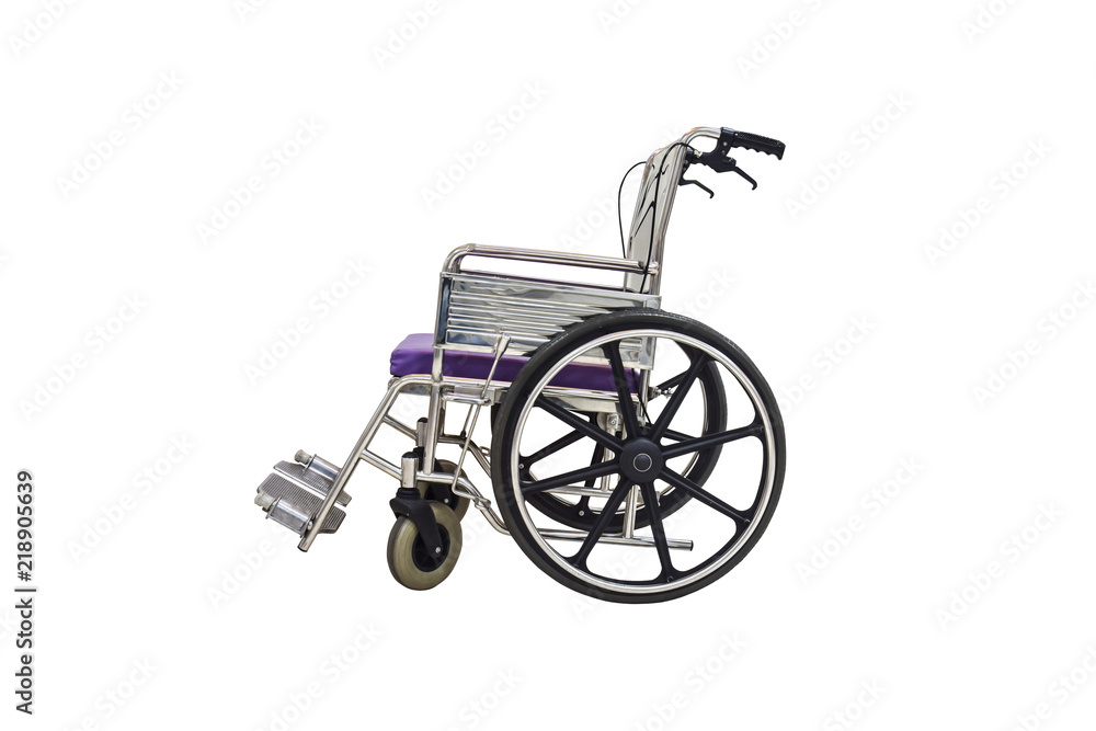 Fototapeta premium Wheelchair with white background