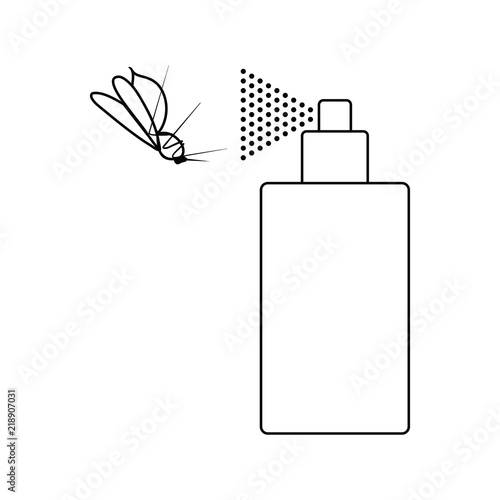Icon of mosquito spray