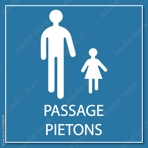 Logo passage piétons.