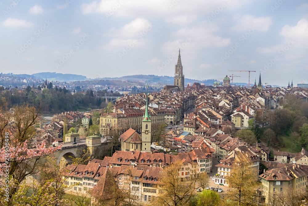 Beautiful View of Bern town in Switzerland