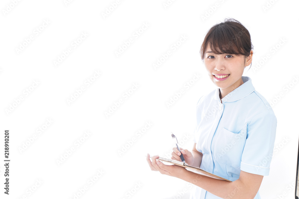 問診をするナース 問診をするナース