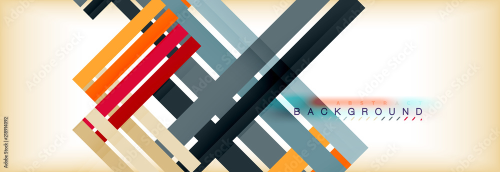 Line abstract background, vector modern template