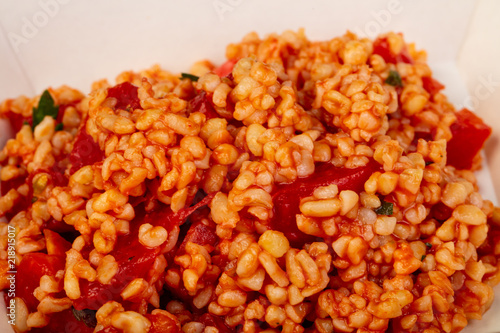 Bulgur with tomato