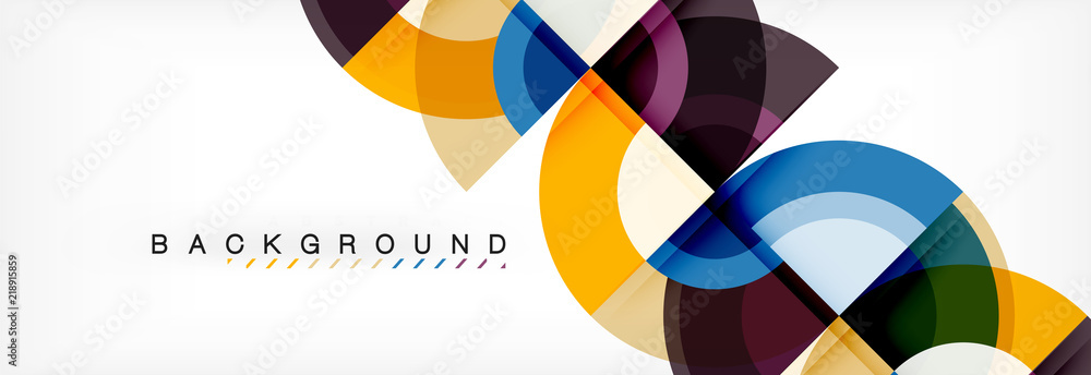 Vector circular abstract background