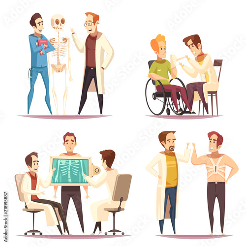 Orthopedist Concept 4 Cartoon Images 