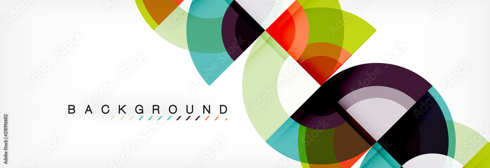 Vector circular geometric abstract background Vector circular geometric abstract background