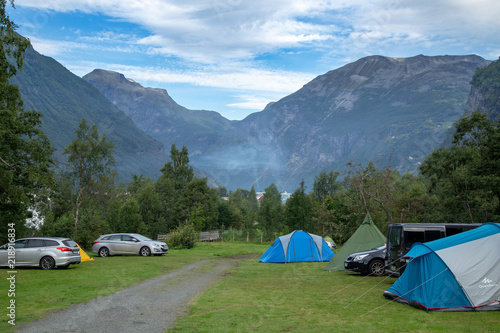 Campingplatz in Geiranger
