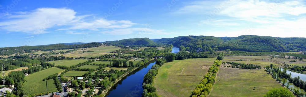Panorama Beynac en Dordogne Périgord