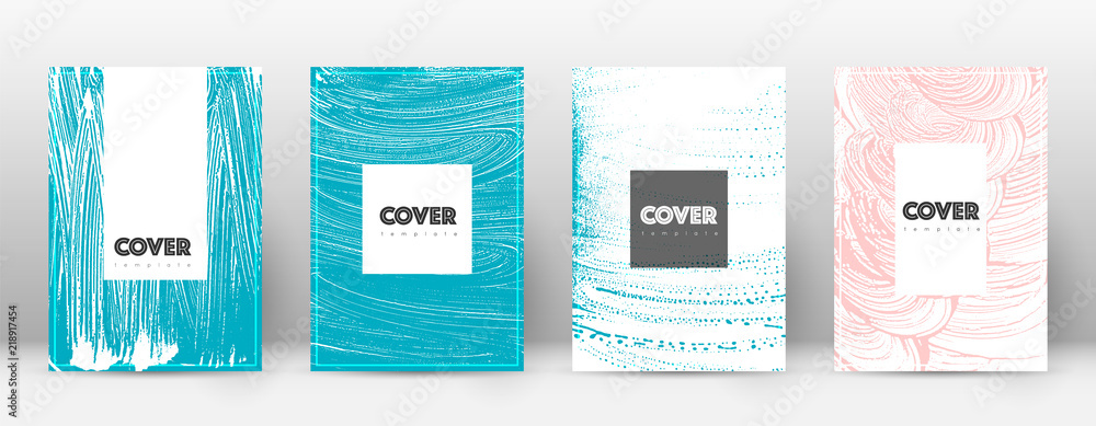 Cover page design template. Hipster brochure layout. Brilliant trendy abstract cover page. Pink and 