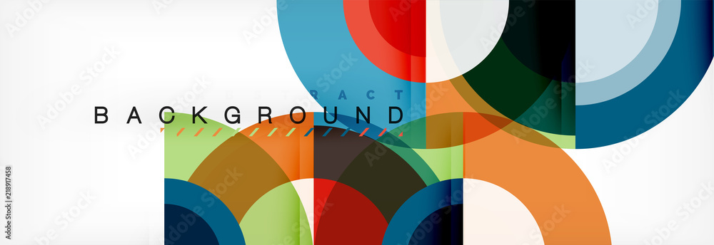 Vector circular abstract background