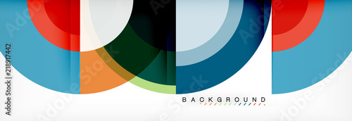 Vector circular abstract background