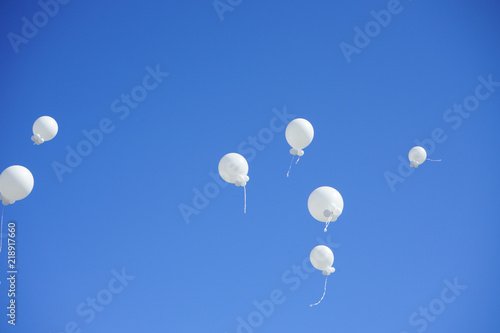 balloons in the sky
