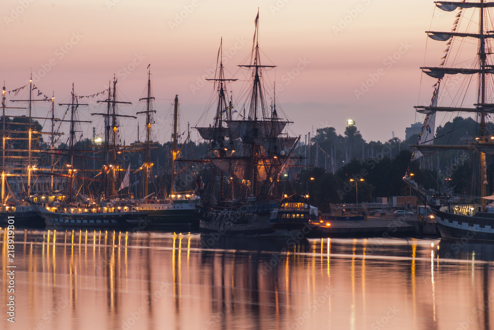 Fototapeta premium Tallships in Riga