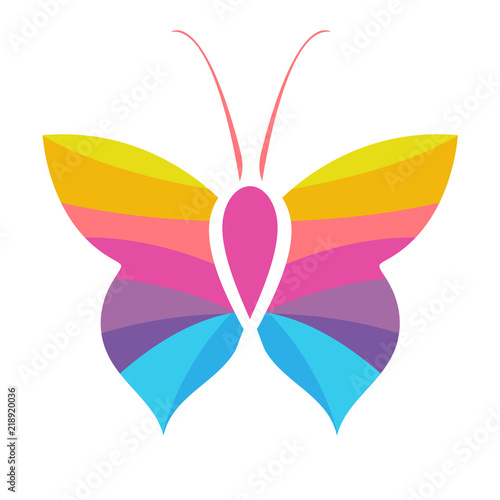 butterfly colorfull logo