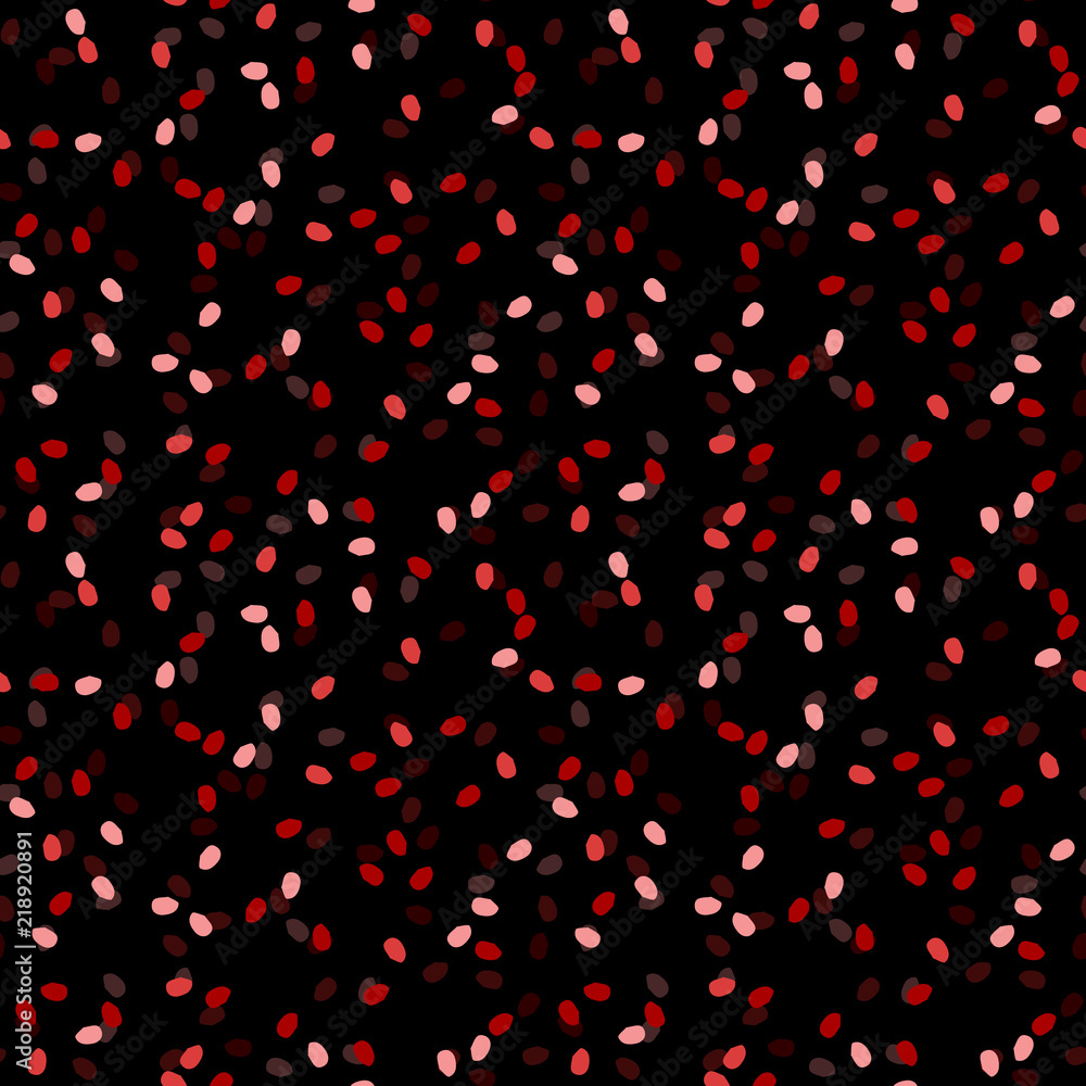 Elegant black seamless pattern with chaotic sparks in different shades of red and pink Elegant black seamless pattern with chaotic sparks in different shades of red and pink