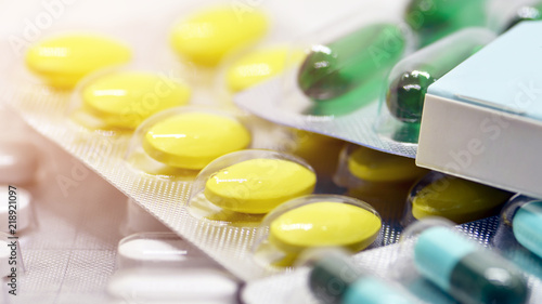 Over the counter medicine packed in strip.