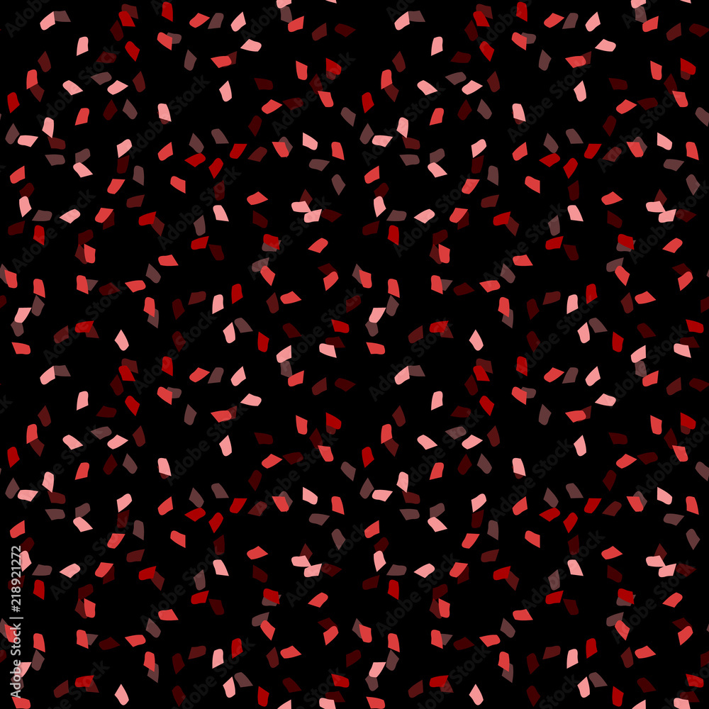 Elegant black seamless pattern with chaotic sparks in different shades of red and pink Elegant black seamless pattern with chaotic sparks in different shades of red and pink
