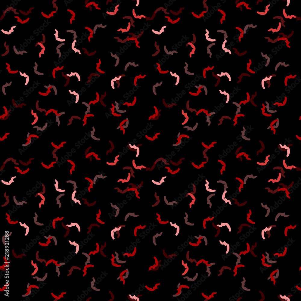 Elegant black seamless pattern with chaotic sparks in different shades of red and pink Elegant black seamless pattern with chaotic sparks in different shades of red and pink