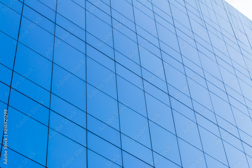 Blue Glass building Modern office building Blue Glass building Modern office building