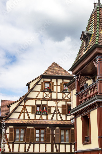 Obernai. Maison typique alsacienne à colombages. Alsace, Bas Rhin. Grand Est