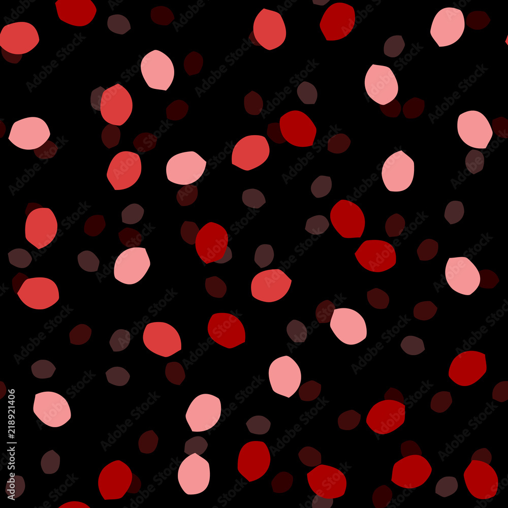 Elegant black seamless pattern with chaotic sparks in different shades of red and pink Elegant black seamless pattern with chaotic sparks in different shades of red and pink