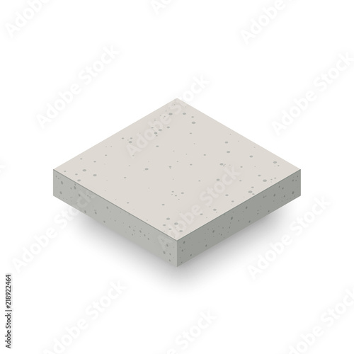 Concrete isometric layer