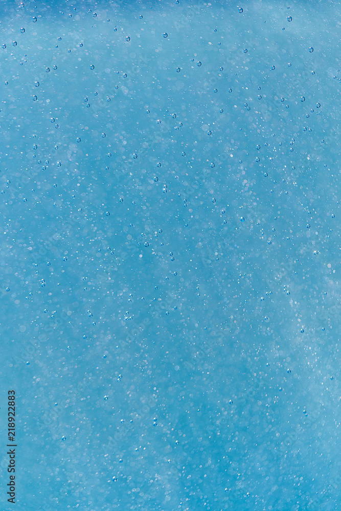 Bubbles in the blue water background Bubbles in the blue water background